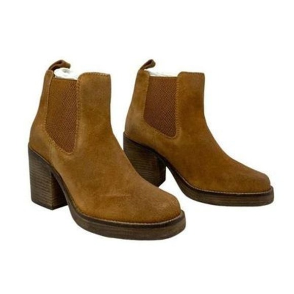 Diba Sereta Bootie Suede Cognac NEW 7 - Picture 1 of 8